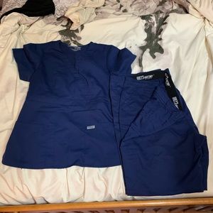 Grey’s Anatomy by Barco Navy Blue Scrub Set